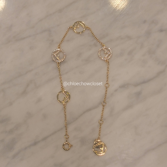 FENDI F IS FENDI BRACELET (GOLD) - Picture 2 of 5